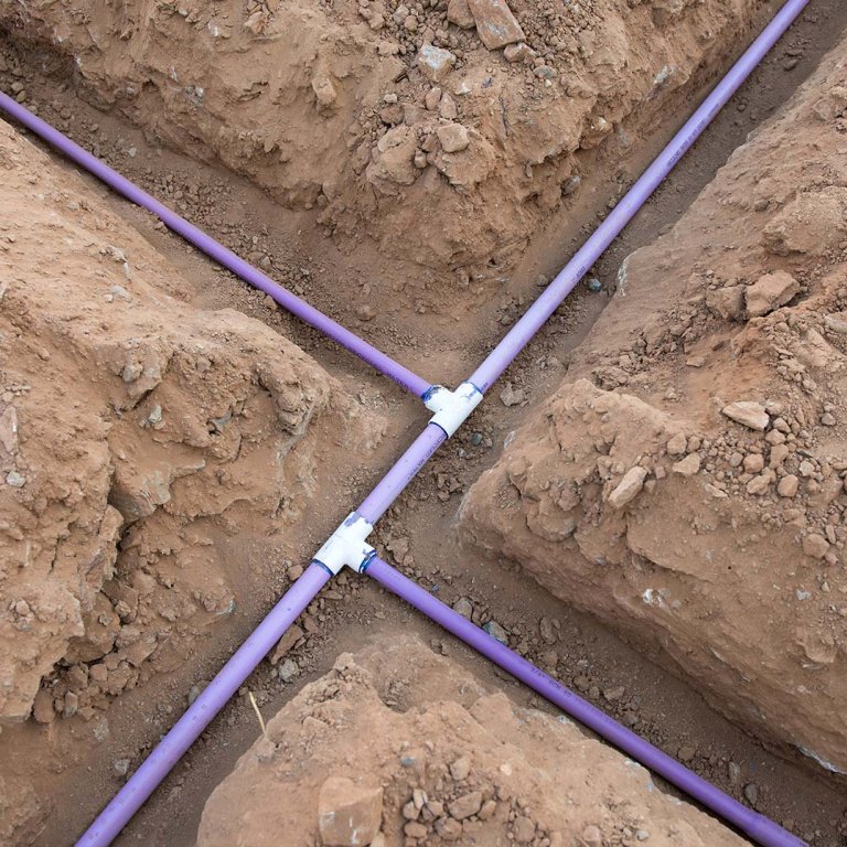 Pipes in trenches